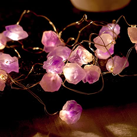 Guirlande Lumineuse en Pierres Naturelles Brutes