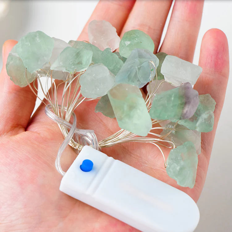 Guirlande Lumineuse en Pierres Naturelles Brutes
