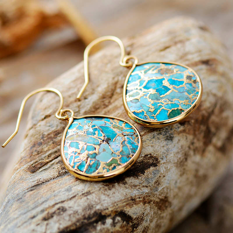 Boucles d'Oreilles en Turquoise