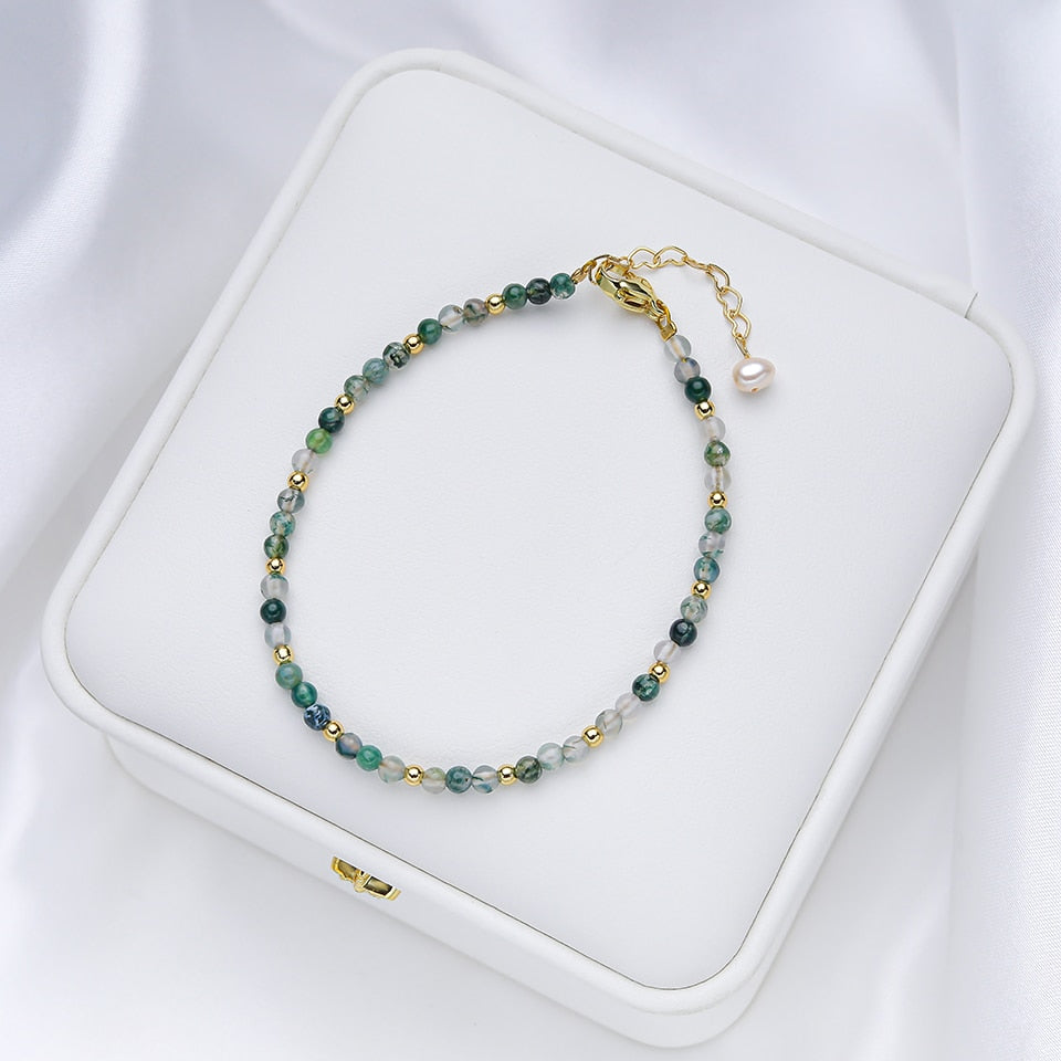 Bracelet Raffiné en Pierres Naturelles Fines