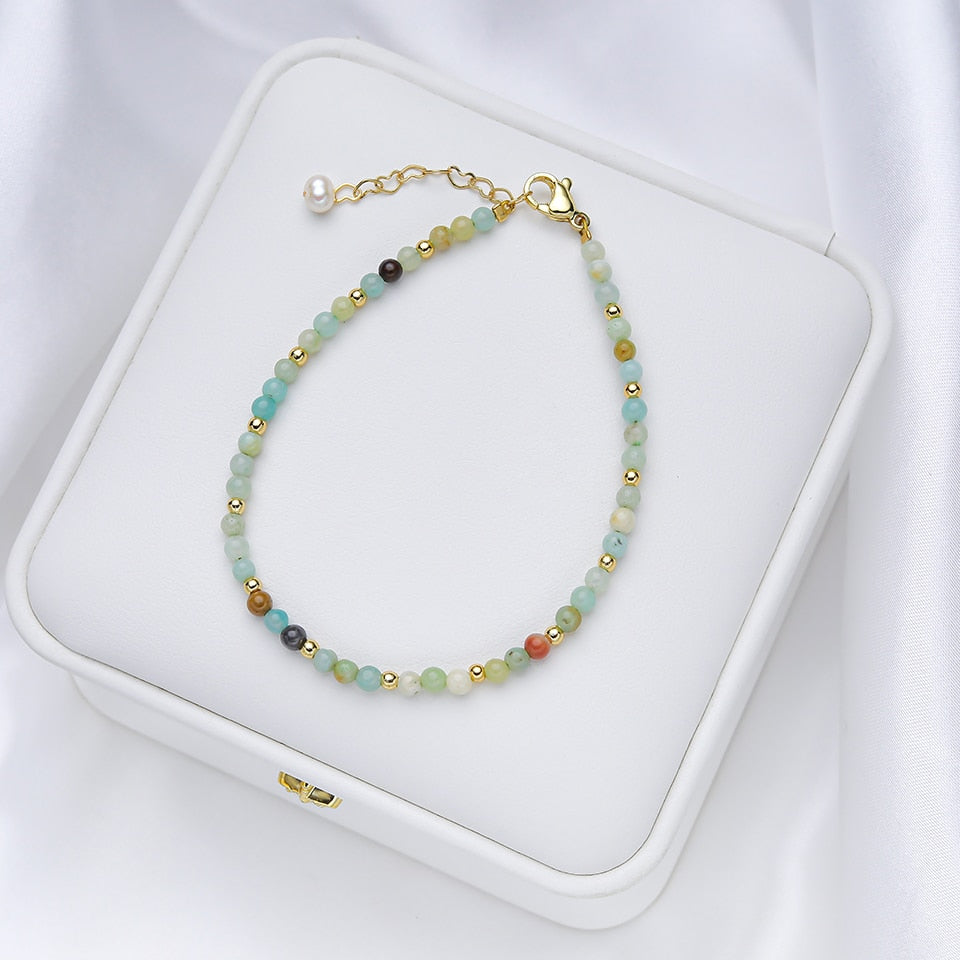 Bracelet Raffiné en Pierres Naturelles Fines