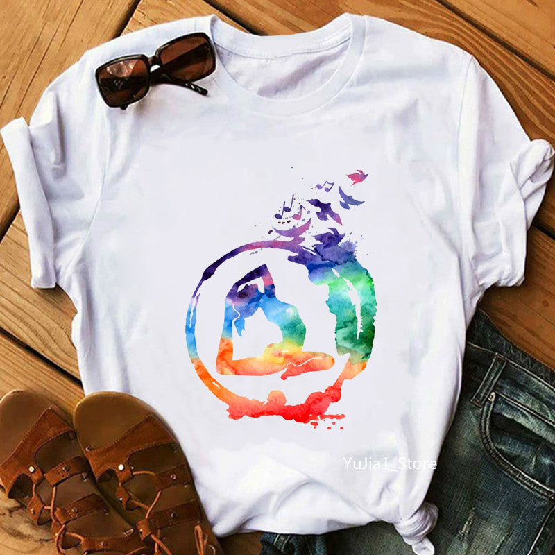 T-shirt col rond en coton bio «Le changement» pour femme - Collection Daography