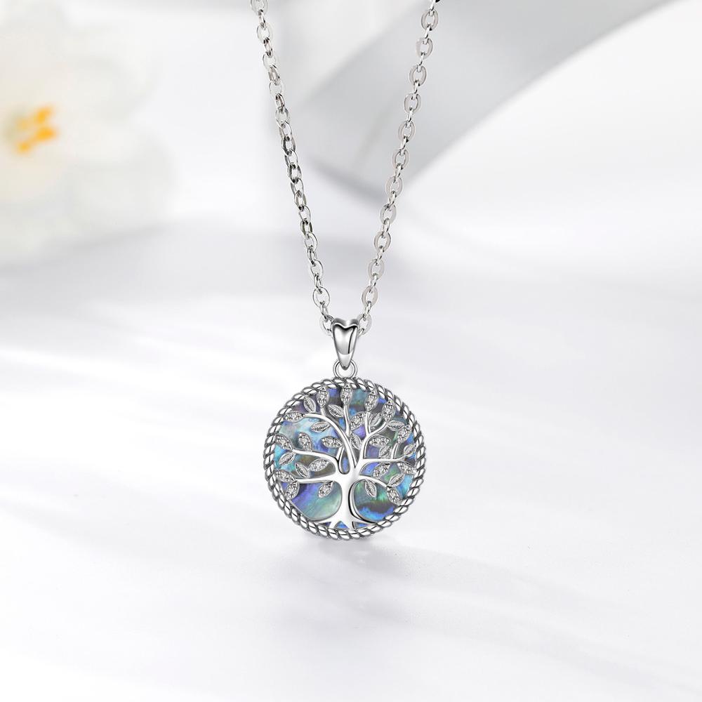 Pendentif Arbre de Vie en Nacre & Argent