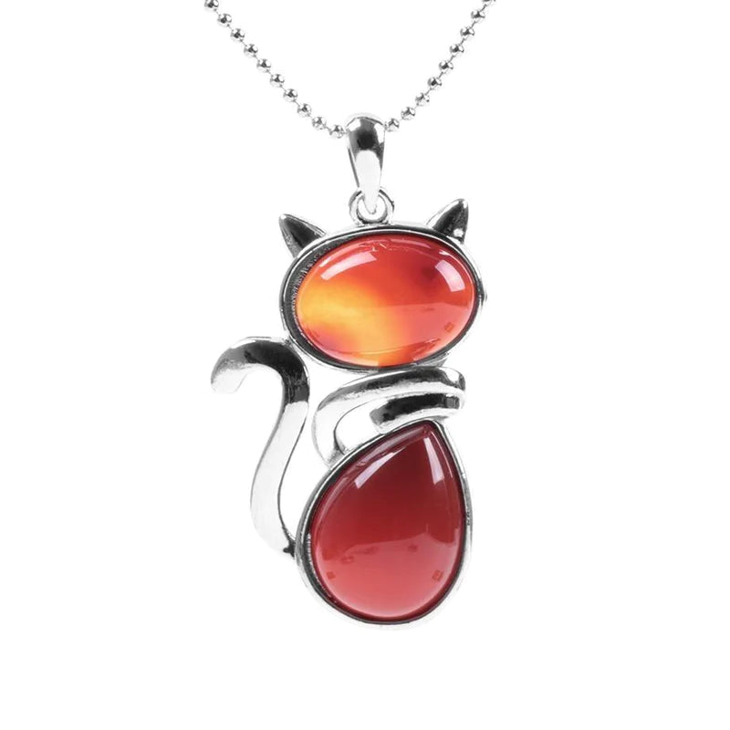 Pendentif Chat en Pierre Naturelle