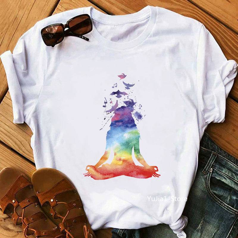 T-shirt col rond en coton bio «Le changement» pour femme - Collection Daography