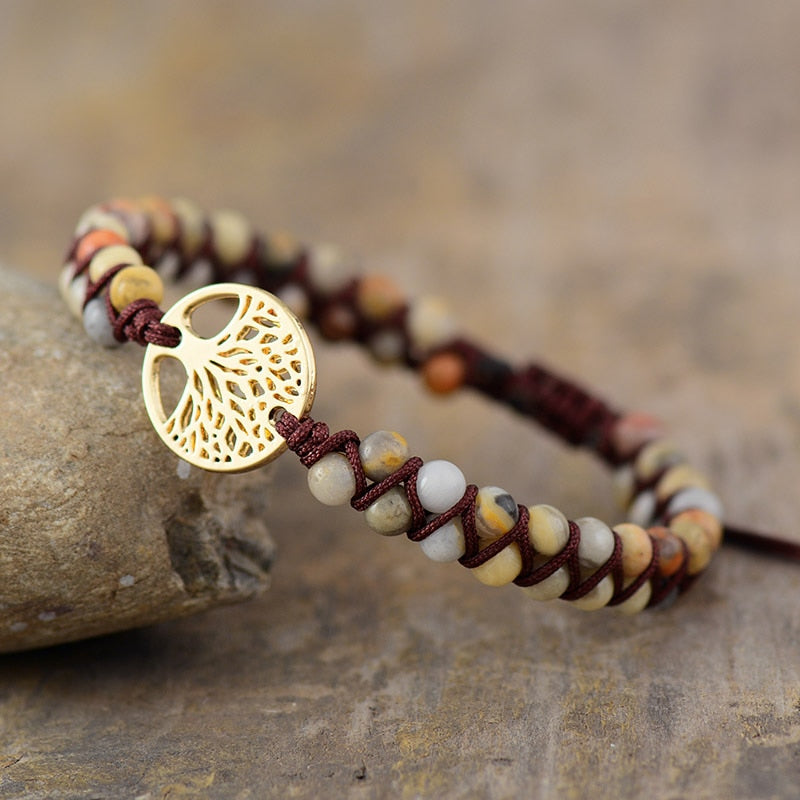 Bracelet "Vie Éternelle" en Turquoise Africaine