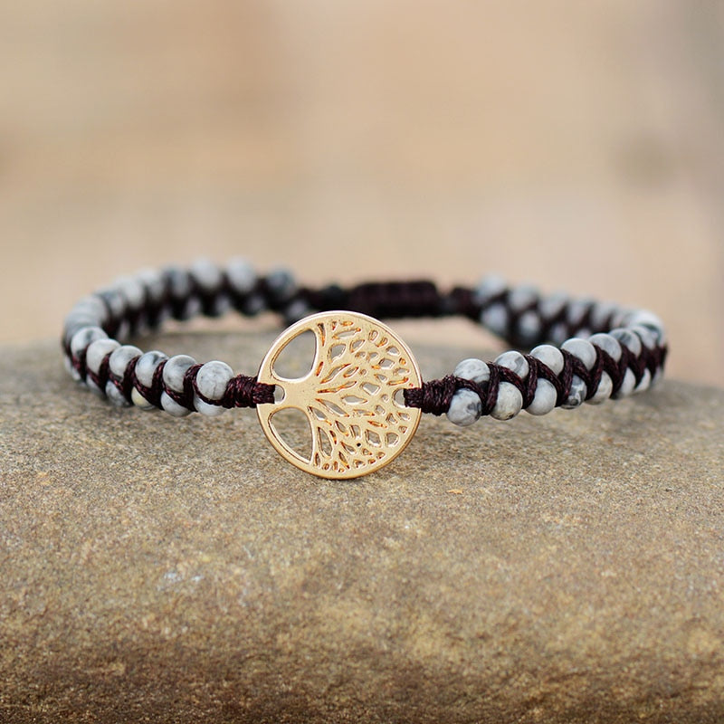 Bracelet "Vie Éternelle" en Turquoise Africaine