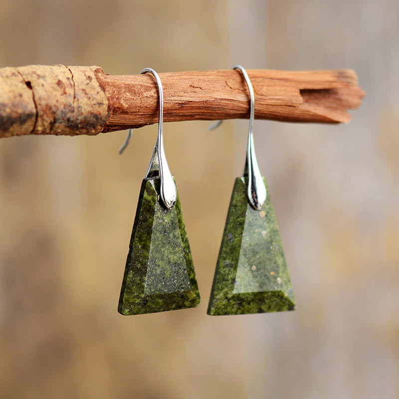 Boucles d'Oreilles Minimalistes en Lapis Lazuli
