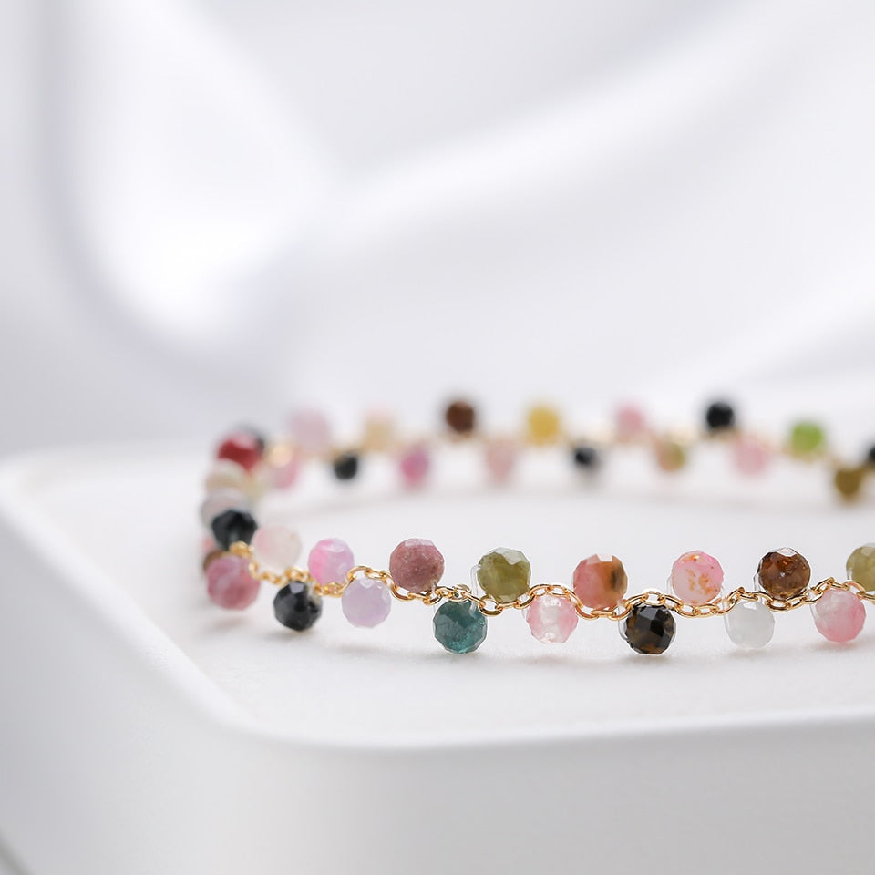 Bracelet Élégant en Tourmaline
