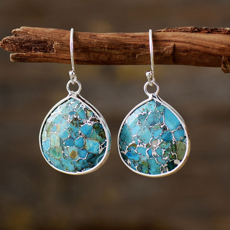 Boucles d'Oreilles en Turquoise