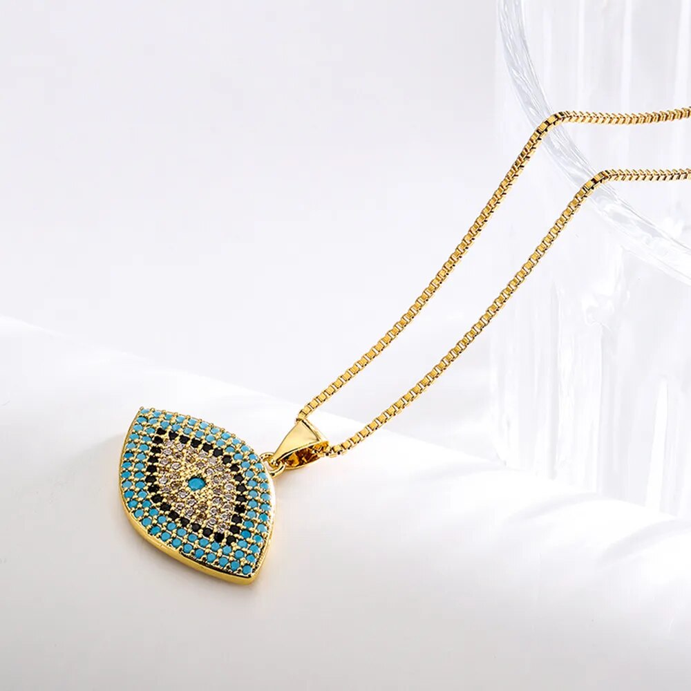 Pendentif Oeil Bleu Protecteur - Chance