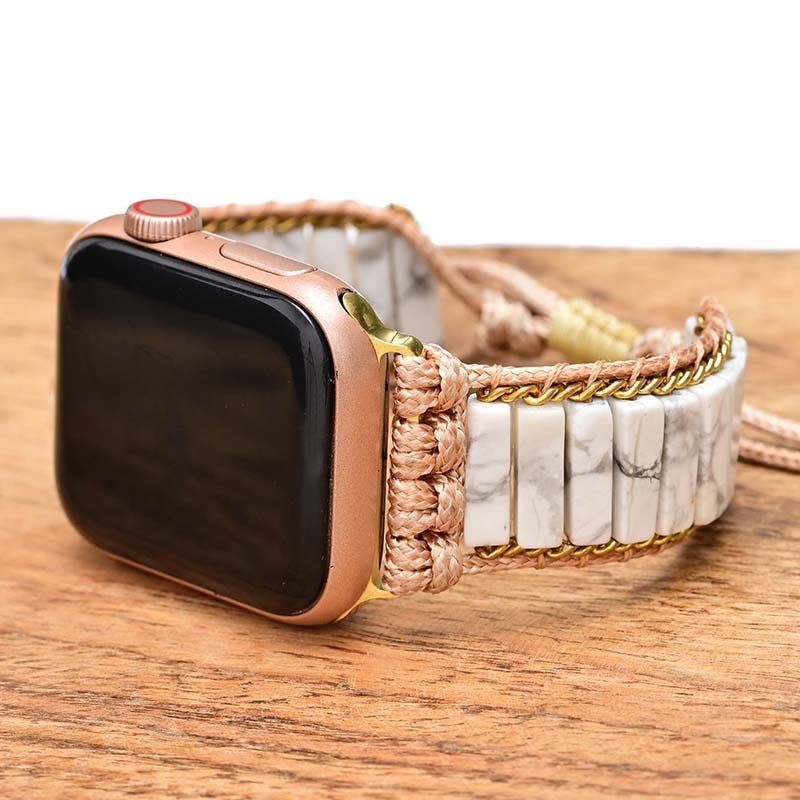 Bracelet Apple Watch "Sérénité" en Howlite