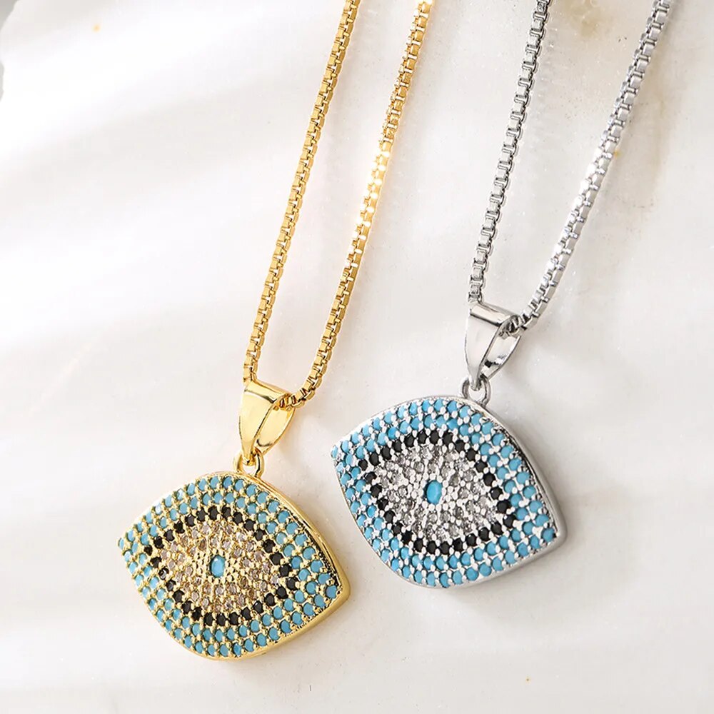 Pendentif Oeil Bleu Protecteur - Chance