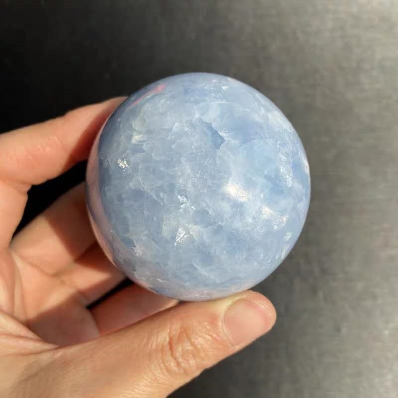 Galet de Calcite Bleue
