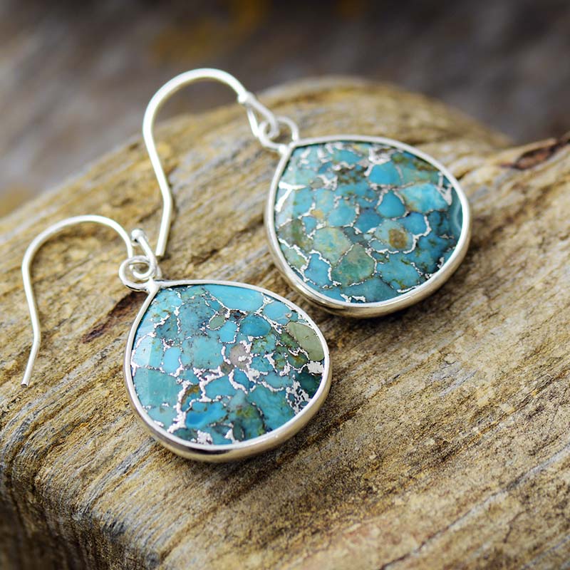 Boucles d'Oreilles en Turquoise