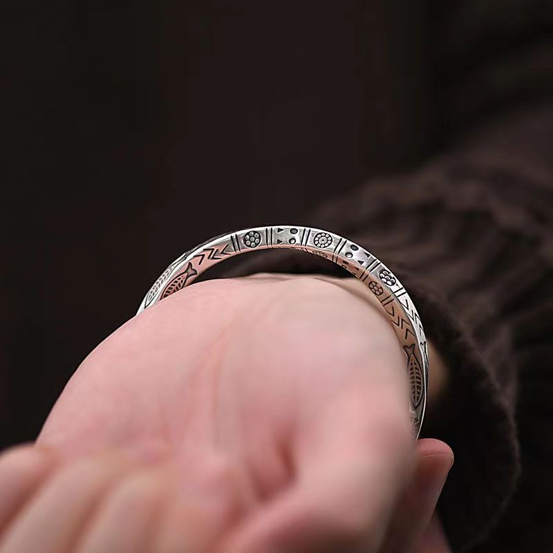 Bracelet manchette unisexe, type jonc torsadé