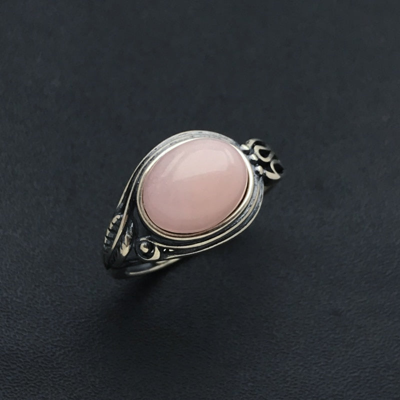 Bague Ajustable "Sensibilité" en Aigue-Marine & Argent