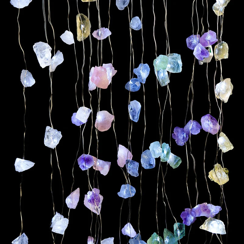 Guirlande Lumineuse en Pierres Naturelles Brutes