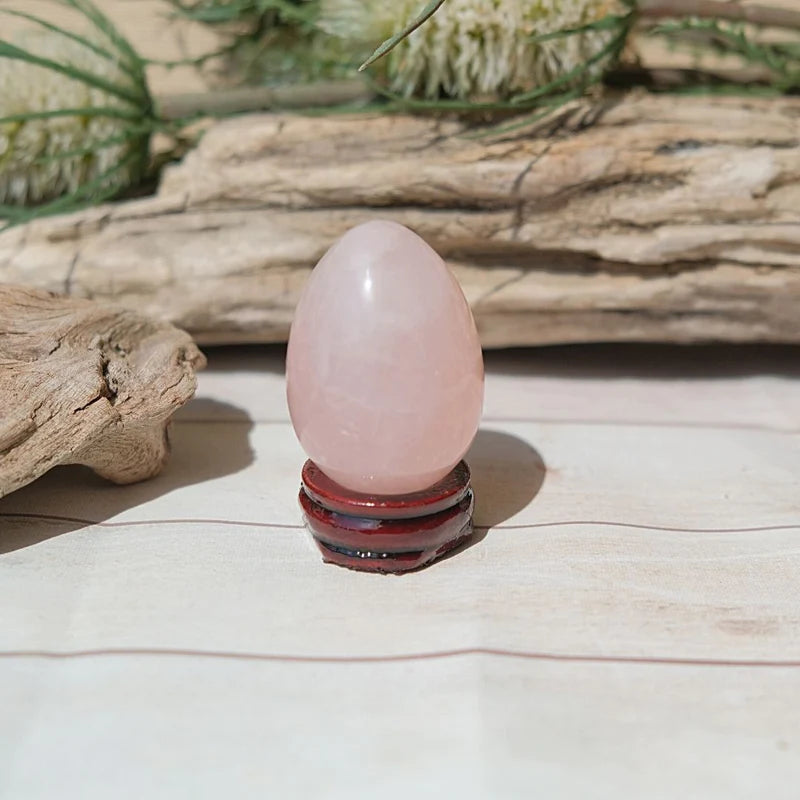 Oeuf de Yoni en Quartz Rose