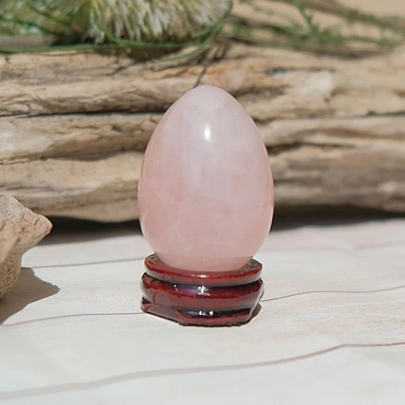 Oeuf de Yoni en Quartz Rose