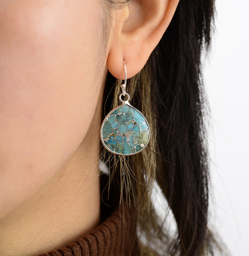 Boucles d'Oreilles en Turquoise