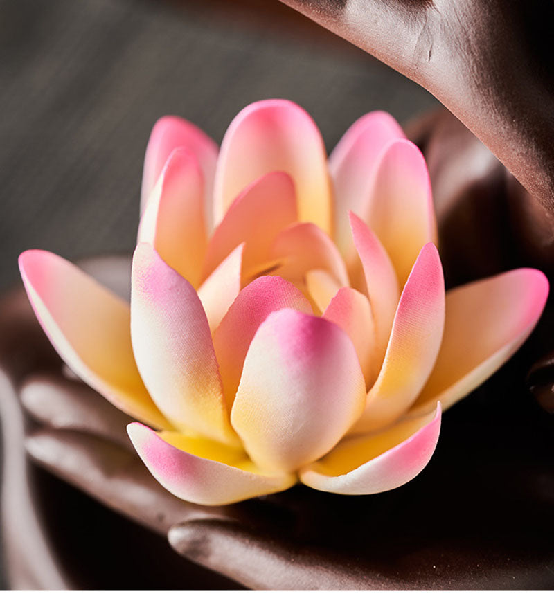 Brûleur d'Encens "Main de Bouddha" en Céramique