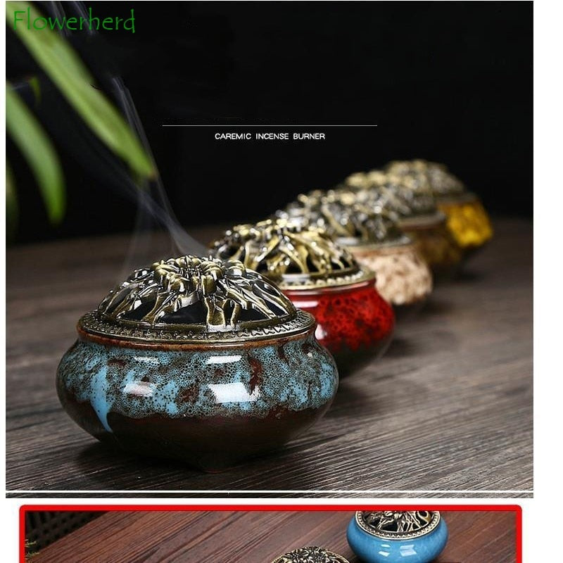 Brûleur d'Encens en Céramique