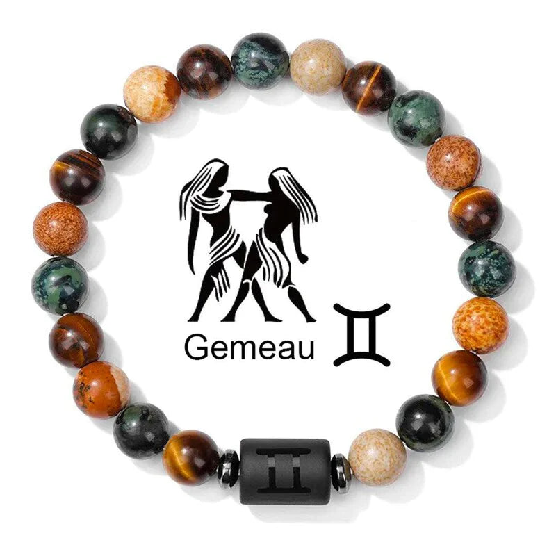 Bracelets signe du zodiaque en pierres naturelles
