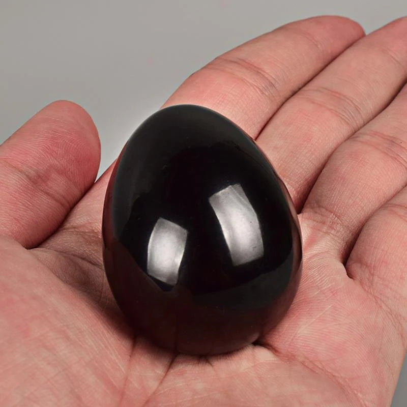Oeuf de Yoni en Obsidienne Noire