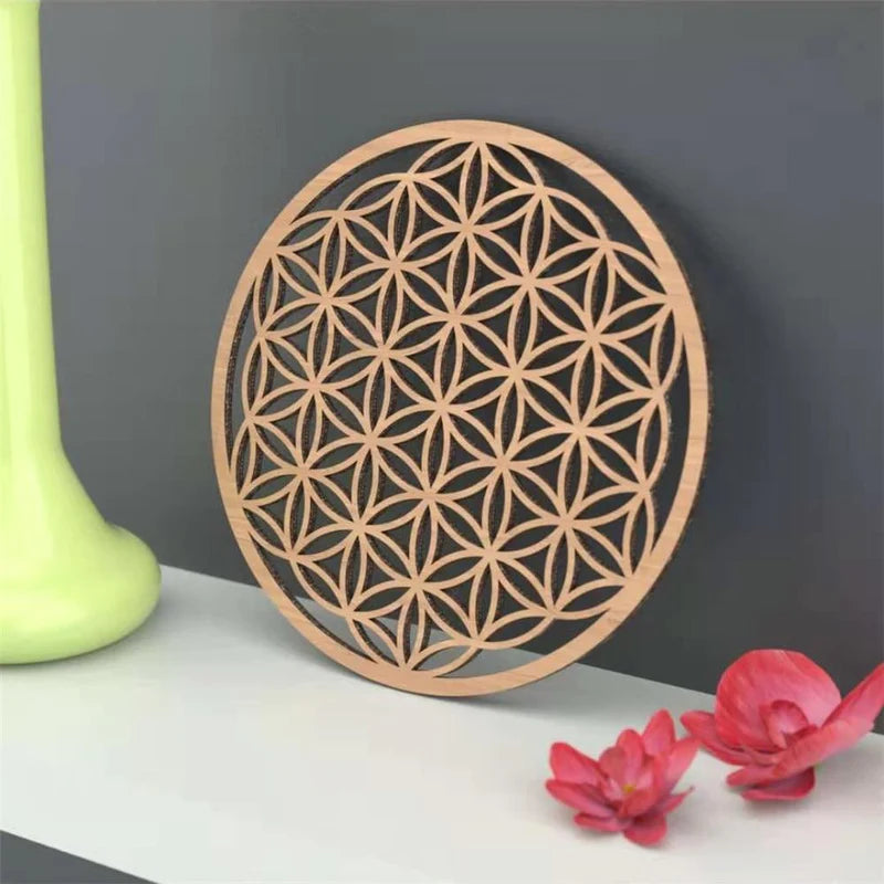 Fleur de Vie Harmonisante en Bois Naturel