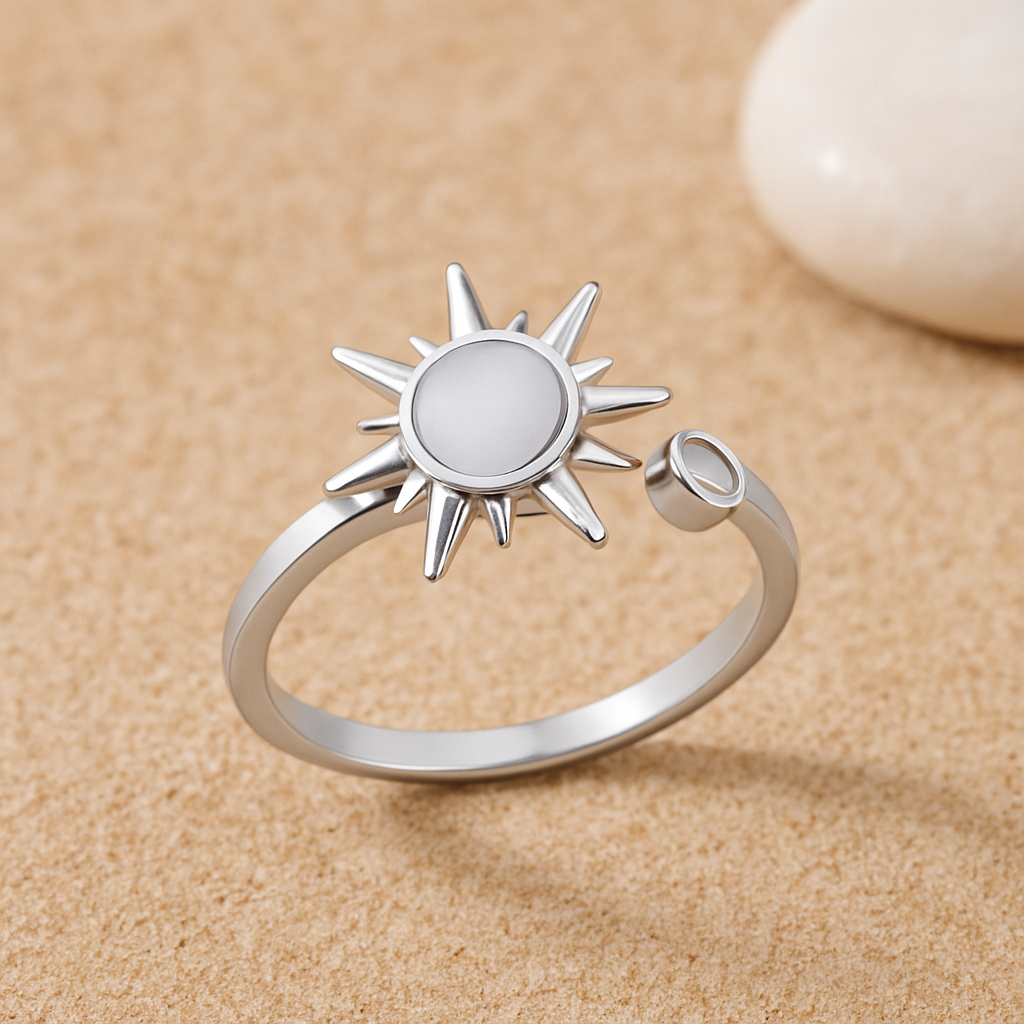 Bague Anti-Stress Rotative – Bijou Anti-Anxiété | Chakras Médina
