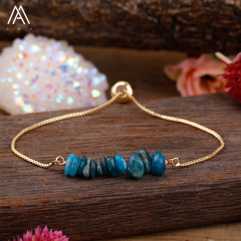 Bracelet Fin en Pierres Irrégulières Naturelles