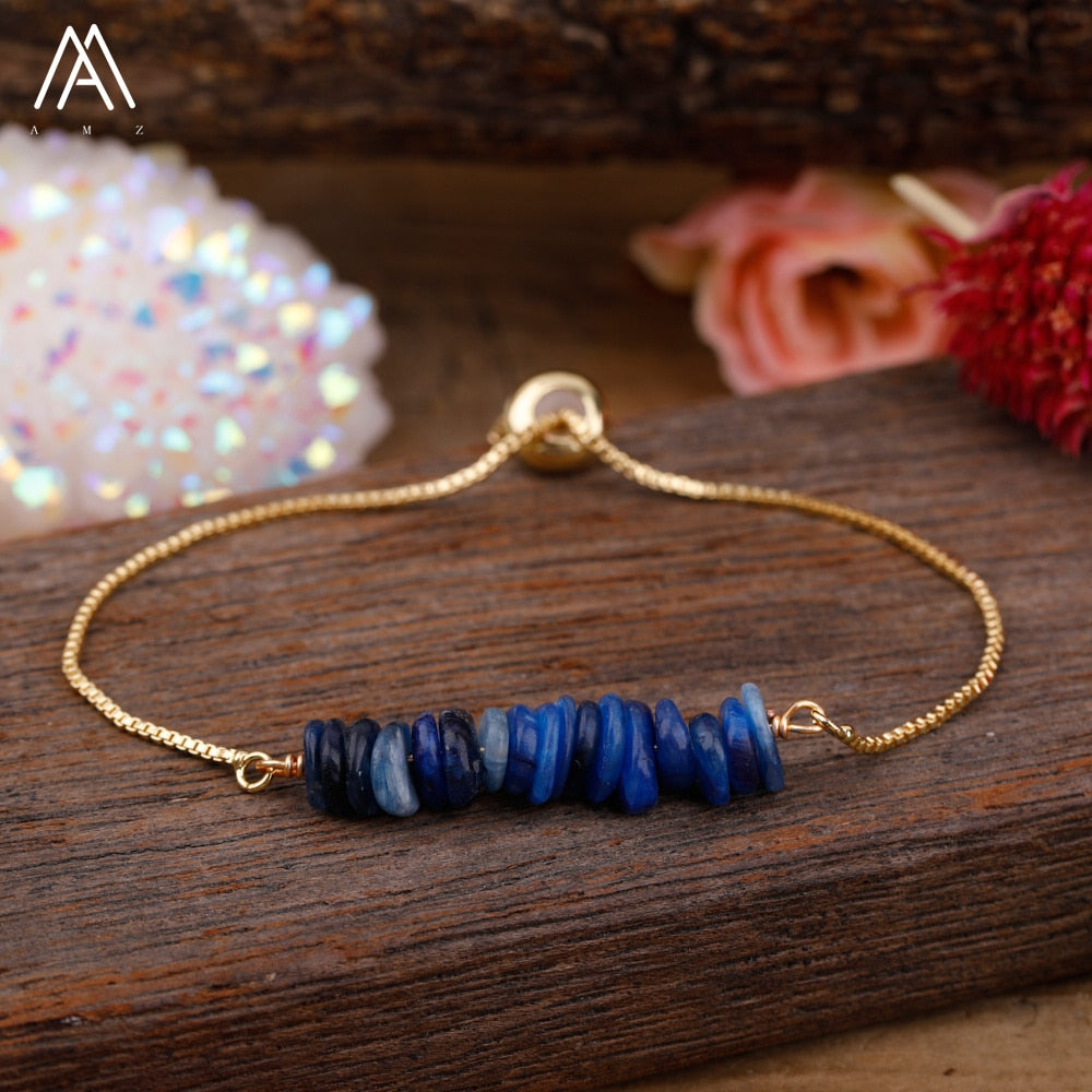 Bracelet Fin en Pierres Irrégulières Naturelles