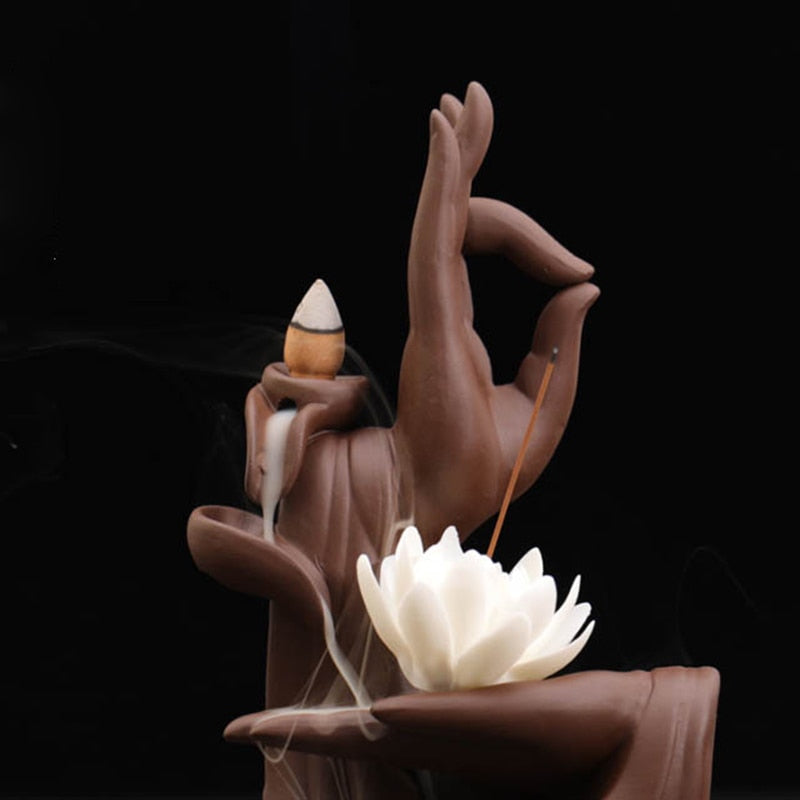 Brûleur d'Encens "Fleur de Lotus" en Céramique
