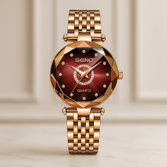 Découvrez notre collection de montres pour femme alliant élégance, précision et design haut de gamme. Chaque modèle est conçu pour sublimer votre poignet avec un style raffiné et moderne. Une montre parfaite pour offrir ou se faire plaisir.